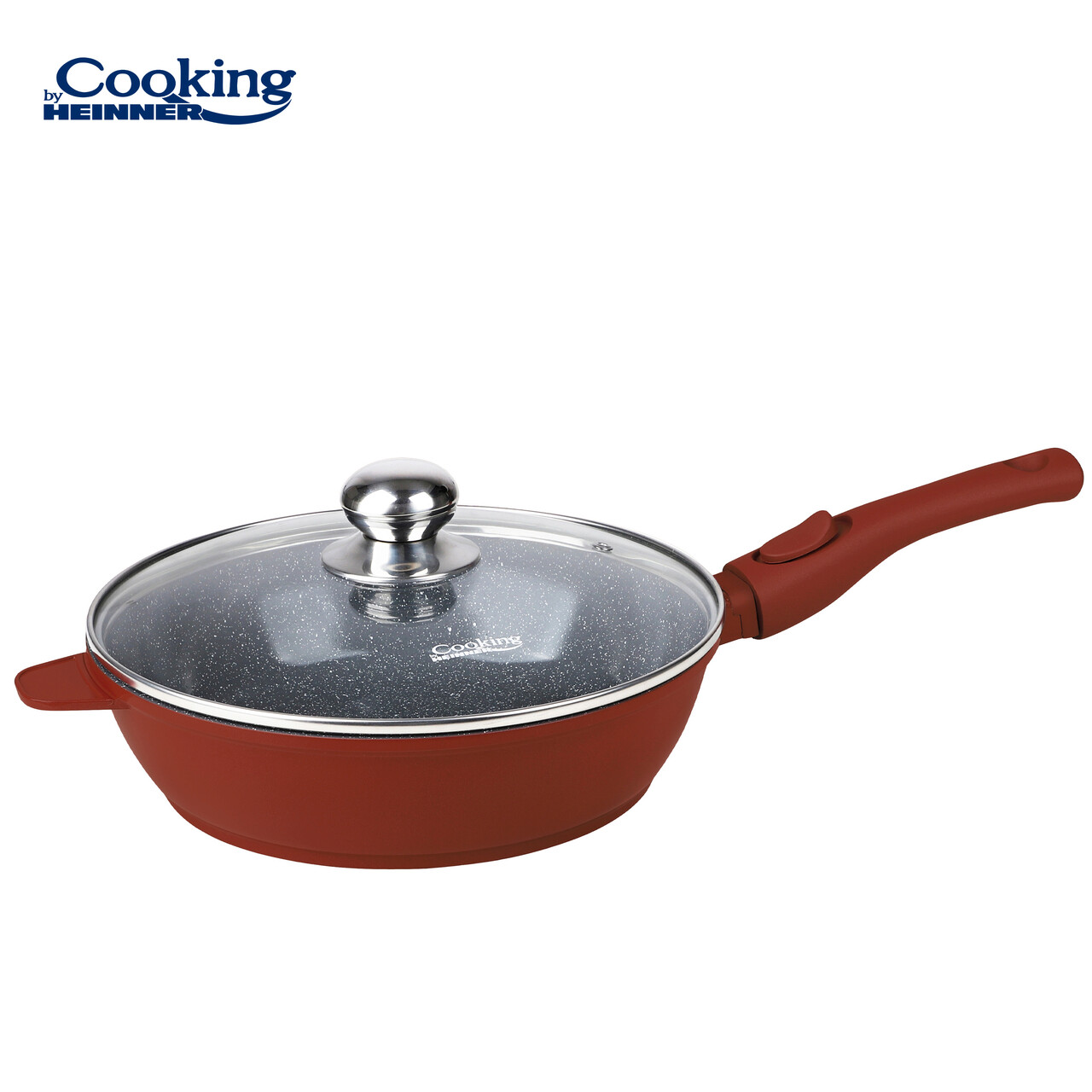 Tigaie adanca cu capac Cooking by Heinner, Calabria, 26x7 cm, aluminiu, multicolor - imagine 6